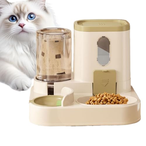 Automatischer Katzenfutterspender und Wasserspender Set mit Tränke und Futter für Haustiere, automatischer Futterspender und Wasserschale für Katzen, Futterspender im von Générique