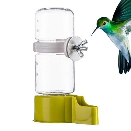 Automatischer Vogelwasserbehälter, Vogelfutter, 140 ml, Vogelwasserspender, hängender Wasserfeeder, Vogelfeeder, mittlerer Vogelfeeder, 8,8 x 4,6 x 13,2 cm von Générique