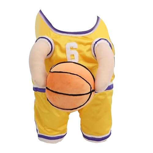 Basketball-Kostüm für Hunde mit Ball | Halloween-Kostüm für Hunde | Lustige Haustierkleidung | Cosplay-Sportbekleidung | atmungsaktives Basketballspieler-Kostüm von Générique