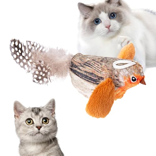 Bird Cat Toy, Interactive Chew Toy for Cats, Kitten Chirping Bird Toy, Simulated Squeaky Cat Toy, Teaser Cat Toys, Fun Chew Toy for Kittens, Engaging Indoor Cat Toy, Cute Bird Teaser Toy, Catnip Infus von Générique