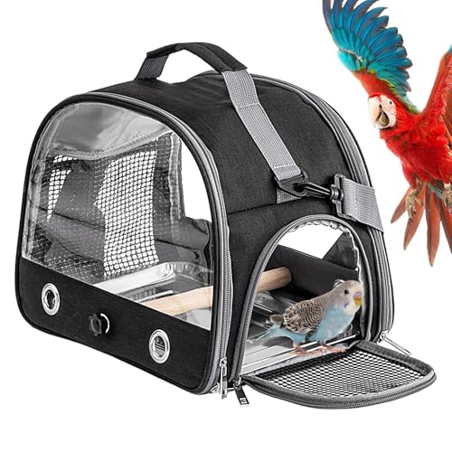 Bird Travel Carrier, Bird Carry Transport Bag, Portable Small Animal Carrier, Outside Cage for Budgies, Parakeets, Gentoo Parrots Conures 12,99 x 9,45 x 10,24 Zoll 650 g von Générique