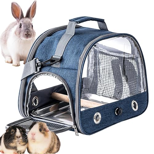 Bird Travel Carrier, Bird Carry Transport Bag, Portable Small Animal Carrier, Outside Gage for Budgies, Parakeets, Gentoo Parrots Conures 12.99 x 9.45 x 10.24 inch 650g von Générique