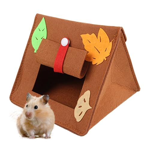 Birds Felt Bed, Vogelkäfig, Hamsterkäfig, bequem für kleine Tiere, waschbar, Hamster, Hideaway Nest, modisch für Chinchillas, Hamster und andere kleine Haustiere, Farbe BlueGreyCoffee von Générique