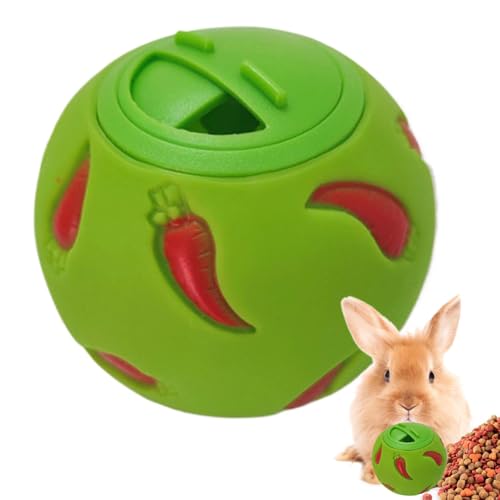 Bunny Treat Ball, Interaktives Food Dispensing Toy, Snack Ball Puzzle Feeder, Bohren Toy for Hedgehogs, Rabbits, Guinea Pigs, and Small Pets, Enhances and Mental Stimulation von Générique