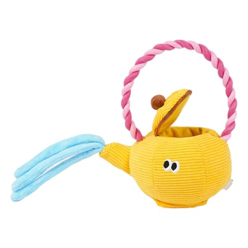 Buntes Tug Toy, Interaktives Hundespielzeug, niedliches Hundespielzeug, lustiges Hundespielzeug, Teapot Shape Plüsch, Plüsch, Hundespielzeug, Hundespielzeug für Hunde, klein, mittelgroß, von Générique