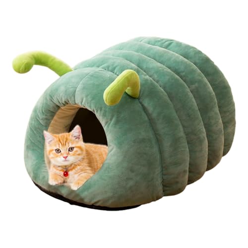 Cat House Cat Tent - Pet Tent Cave Bed | Winter-Hundebett mit halbüberdachtem Design | Schlafzelt in Tierform bequem | Wärmendes Bett für kleine Hunde, Katzen und Anim von Générique