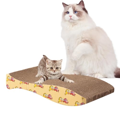 Cat Scratch Pad – Doppelseitiges Kratzbrett aus Karton für Katzen | Langlebiges Mehrzweck-Kratzbrett, Bodenkratzmatte für Kätzchen und Katzen, schützt das Sofa, von Générique