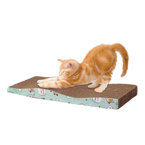 Cat Scratch Pad – gewelltes Kratzbrett, Kitty Kratzmatte | Schützen Sie das Sofa von Möbeln und Sofateppichen, wendbarer Katzenkratzer, Wohnzimmerkissen für Katzen im Innenbereich von Générique