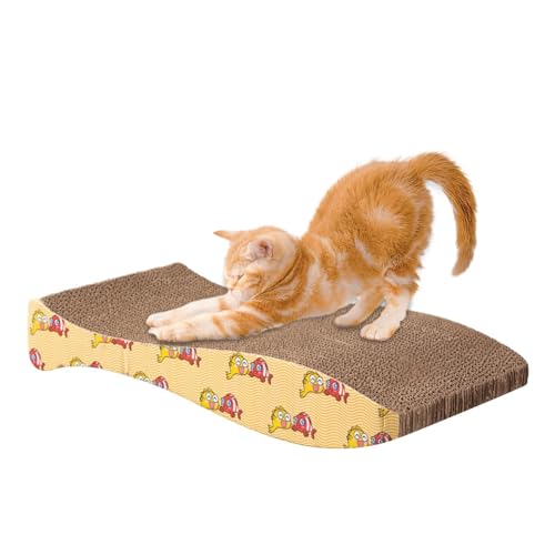 Cat Scratch Pad – gewelltes Kratzbrett, Kitty Kratzmatte | Schützen Sie das Sofa von Möbeln und Sofateppichen, wendbarer Katzenkratzer, Wohnzimmerkissen für Katzen im Innenbereich von Générique