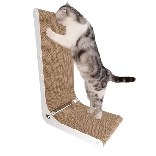 Cat Scratching Board, L-Shaped Cat Scratching Board, Vertical Cat Scratch Pad, Wall-Mount Scratcher for Indoor Cats, Small Pets Relaxation Supplies, Perfect Scratching Solution for Cat and Pet von Générique