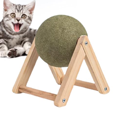 Catnip Ball – Catnip Roller Ball | Catnips Balls mit Holzständer | Rotierende Katzenminze Bodenbälle Rotation Toy | Catnips Roller Toy Mount Bodenspielzeug | Vielseitiges Bodenspielzeug Catnip Ball – Catnip Roller Ball | Catnips Balls mit Holzständer | Rotierende Katzenminze Bodenbälle Rotation Toy | Catnips Roller Toy Mount Bodenspielzeug | Vielseitiges Bodenspielzeug von Générique