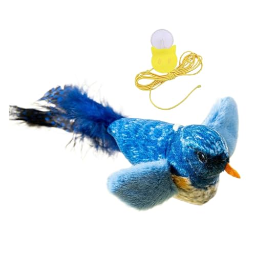 Chirping Bird Cat Toy, Interactive Bird Toy for Cats, Touch Activated Kitten Toy, Realistic Chirp Cat Toy, Tweeting Bird Catnip Toy, Cat Exercise Toys for All Breeds, Catnip Bird Toys for Kittens von Générique