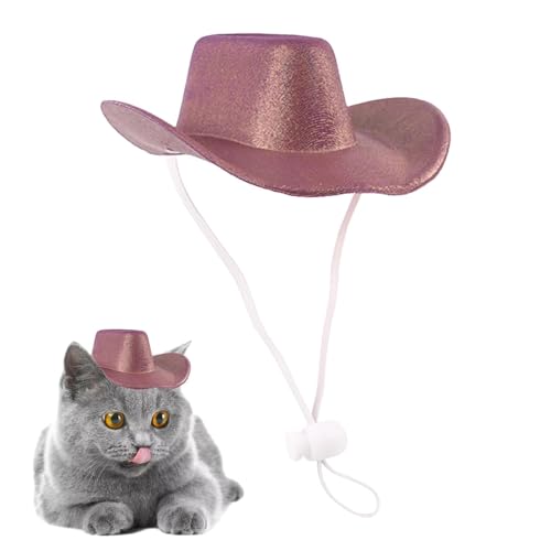 Cowboyhut für Hunde, Cowboyhut für Katzen – Hut für Haustiere, Halloween-Kätzchenhut, Cosplay-Zubehör, Cowboyhut für Welpen von Générique