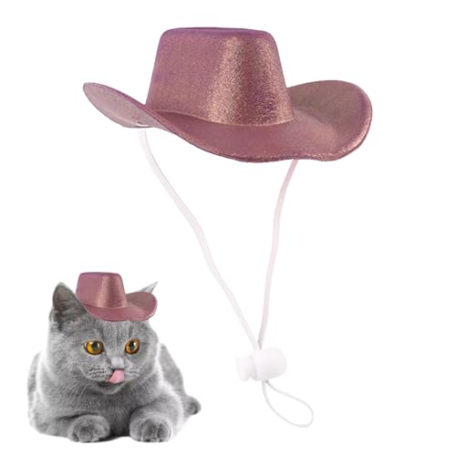 Cowboyhut für Hunde, Cowboyhut für Katzen – Hut für Haustiere, Halloween-Kätzchenhut, Cosplay-Zubehör, Cowboyhut für Welpen von Générique