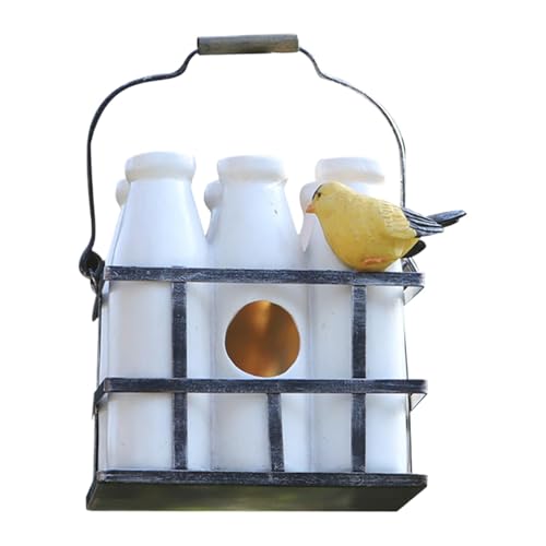 Dekoratives Vogelhaus, zum Aufhängen von Parrot Nest, Backyard Bird Shelter, 7,52 x 5,16 Zoll, leicht zu montieren, wetterfest, Bottle Shaped Birdhouse für den Außenbereich, Garten von Générique