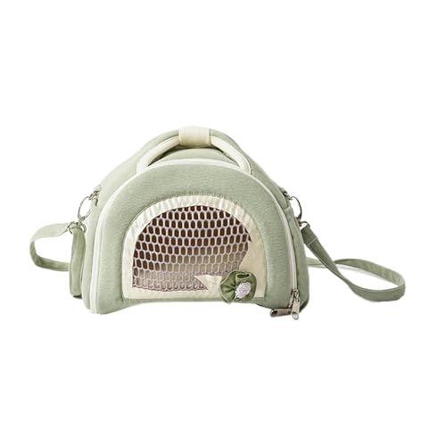 Deluxe Hamster Outdoor Carrier | Premium Breathable Travel Bag for Hamster, Bunnies, Hedgehogs, and Birds | Sicherer Reißverschluss tragbarer Transportkäfig mit abnehmbarem Pad für ultimativen Komfort von Générique