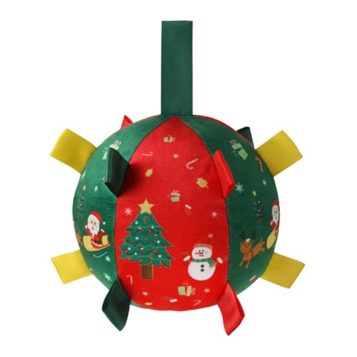 Dog Chew Balls, Interactive Teething Toys, Aggressive Chewer Enrichment, Festlicher Weihnachtsstil, stimulierende Texturbeschichtung, ideal für drinnen und draußen, Haustierspiele und Training, 5,91 x Dog Chew Balls, Interactive Teething Toys, Aggressive Chewer Enrichment, Festlicher Weihnachtsstil, stimulierende Texturbeschichtung, ideal für drinnen und draußen, Haustierspiele und Training, 5,91 x von Générique
