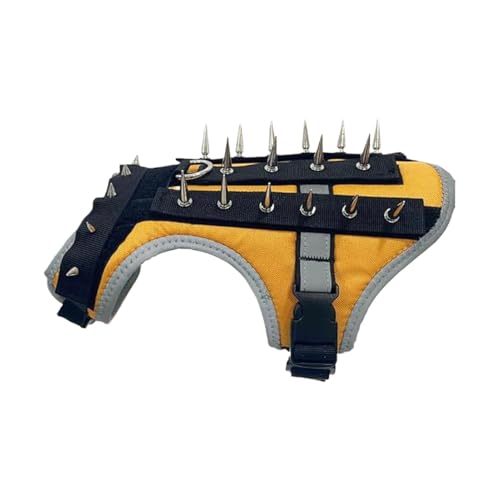 Dog Coyote Jacke, Puppy Harness, reflektierende Spikes für Haustierschutz, verbesserte Sicherheitsmerkmale, bequeme Passform für den Außenbereich, ideal für Tiere Attack Prevention von Générique