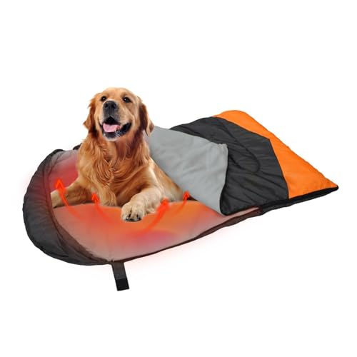 Dog Sleeping Bag, Electric Heating Pet Bed, Cat Warmer Backpacking Gear, Heated Dog Bed Travel, Insulated Pet Sleeping Bag, Dog Bed Hiking Accessory, Outdoor Dog Bed Warmer, Sleeping Bag for Dogs von Générique