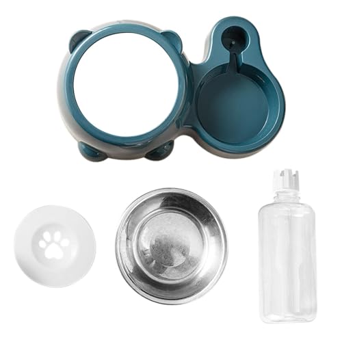 Doppelter Futternapf, Katzenfutter, Futternapf für Haustiere, Wasser- und Futternapf, stylisches Haustier-Feeding-Set, Best Doppel-Petenfutter und Wasserschüssel, Set für Katzen und Hunde von Générique