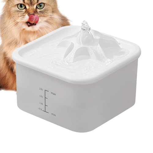 Elektrischer Wasserspender, USB-Ladegerät für Haustiere, 2 l, automatischer Wasserspender, Vulkan-Stil, Wasserspender für Katzen und Hunde, Kätzchen und Hunde, Wasserspender von Générique