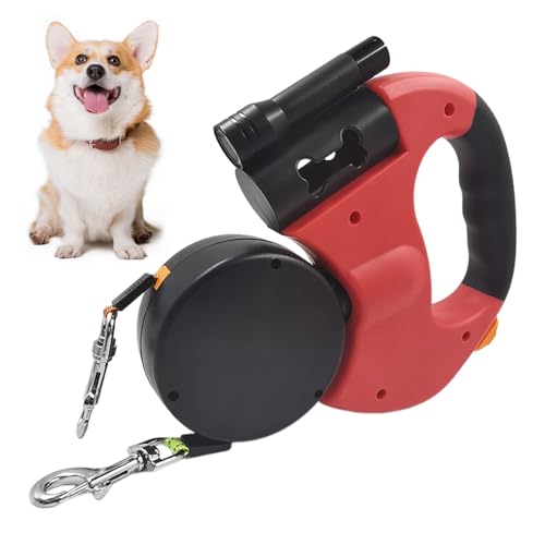 Freihändige Leine – Leine für Hunde | Robuste Leine für Haustiere, ideal für Camping, Wandern, Training, Rot, integriertes und robustes Zubehör für Welpen, ideal für Freihändige Leine – Leine für Hunde | Robuste Leine für Haustiere, ideal für Camping, Wandern, Training, Rot, integriertes und robustes Zubehör für Welpen, ideal für von Générique
