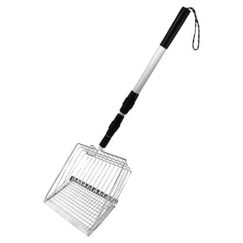 Générique Cat Litter Scoop, ausziehbar, langer Griff, tiefe Schicht, Poop Sifting, verstellbare Länge, Easy Clean Up, verstellbar, vielseitiges Material, 35 x 5,7 Zoll von Générique