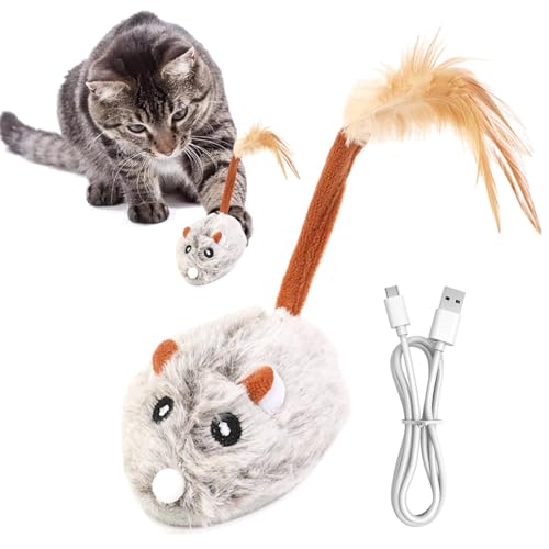 Générique Cat Mice Toys für den Innenbereich von Katzen, interaktives Kauspielzeug, realistisches Mice Toys, Katzenteaser Wand mit Mice Toys, lustiges Puzzle-Spielzeug, Übung, Mice Toys, realistisches von Générique