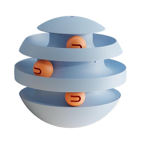 Générique Cat Track, Cat Ball Tower, Active Cat Toys, Fun Cats Turntable, Multi-Layer Roller Cats Toy Tower with Ball Tracks for Indoor and Outdoor Use Interactive Cats Toy von Générique