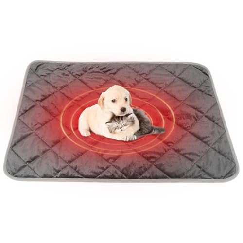 Générique Cat Warming Pad, Temperature Sensing Dog Pad, Soft Thermal Blanket Matt, Rutschfest Heated Matt, XL 115 x 72 cm, Haustierbett Supplies für Katzen, Kitten und kleine Hunde von Générique