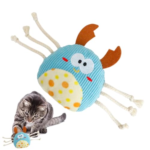 Générique Catnip Crab Toy for Cats, Cute Cat Chew Teeth Cleaning Toy, Cat Teething Toy, Interactive Catnip Toy, Kitten Teething Supplies, Indoor Cats' Physical and Mental Health Promoting Toy von Générique