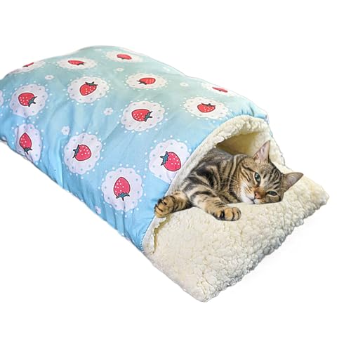 Générique Cozy Cat Bed | Slipper Shape Waschbares Katzenbett | 48 x 34 cm / 18,9 x 13,39 Zoll, halbgeschlossen, niedlich, abgedeckt für Katzen und Hunde von Générique