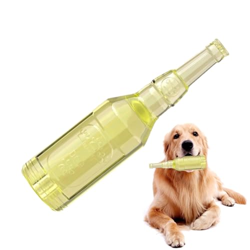 Générique Crunchnplay Bottle Toy, Interaktives Quietschspielzeug, 20 cm, 5,5 cm, schwimmende Tasse mit Tennisball, Haustier für Aggressive Chewers Playing Instincts von Générique