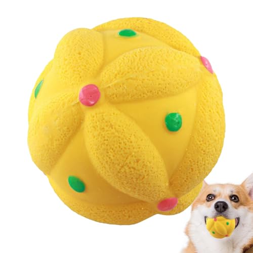 Générique Dog Chew Toys Balls, Pet Latex-Molar Chew Ball, 3,15 x 3,15 Zoll Built-in Sound Device Teething Toys, ideal für mittelgroße und kleine Pets, perfekt für Gesundheit und Fortpflanzung von Générique