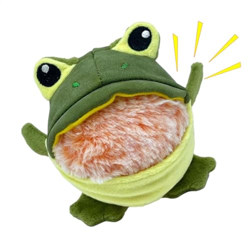 Générique Dog Squeaky Toys, Pet Interactive Toys, Frog & Plush, Removable Squeaker, Chew Toy, (Indoor), Self-Entertaining Puppy Supplies, 4,92 x 4,33 x 3,54 Zoll von Générique