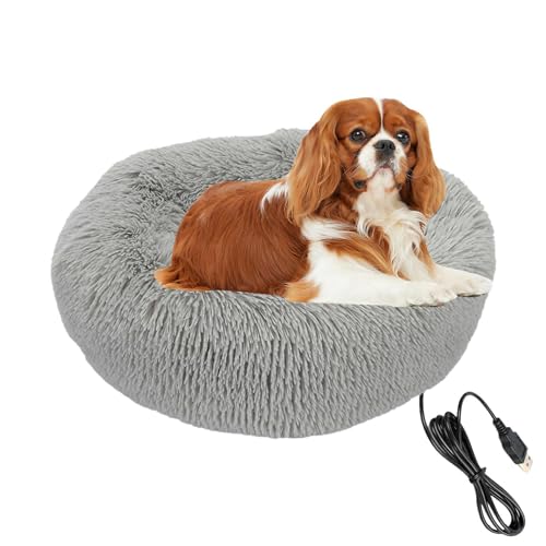 Générique Heizbett für Hunde | Heizkissen weich und bequem für Haustiere | USB-Heizbett für Katzen und kleine Tiere | waschbar und leicht zu reinigen von Générique