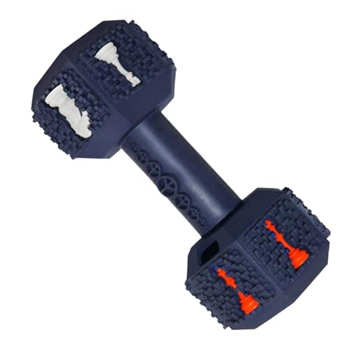 Générique Hundekauspielzeug, Dumbbell Shape Treat Toy, Teething für große und mittelgroße Hunde, robustes Design, reduziert Boredom, ideal für den Innenbereich und zur Verschönerung, 4,33 x 2,09 Zoll von Générique