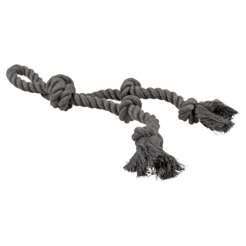 Générique Hundespielzeug, Hundespielzeug, Eco Rope 5 Abschnitte und Ring, grau von Générique