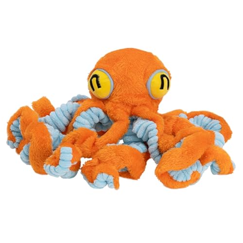 Générique Hundespielzeug, Octopus Squeaky Chew Teething Toys, Soft Plush Pet Chews Toy, Interactive Puppy Teething, Sturdy Supplies for Pets, klein, Medium, Large Breeds von Générique