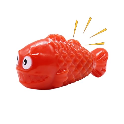 Générique Interactive Dog Toys, Fish Shaped Dog Toys, 6,3 x 2,24 x 2,87 Zoll Slow Feeding Enrichment Bone, Engaging Puppy Teething Game, Compact Chew Plaything for Fetch and Training von Générique