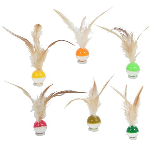 Générique Interaktives Katzenspielzeug, Cat Bouncy Balls, Fruit Design Rubber Feathers Set, Fun Bouncing Fetch Activity for Indoor Play Kittens, 3,8 x 13,9 cm, gemischte Farben, 6 Stück Générique Interaktives Katzenspielzeug, Cat Bouncy Balls, Fruit Design Rubber Feathers Set, Fun Bouncing Fetch Activity for Indoor Play Kittens, 3,8 x 13,9 cm, gemischte Farben, 6 Stück von Générique