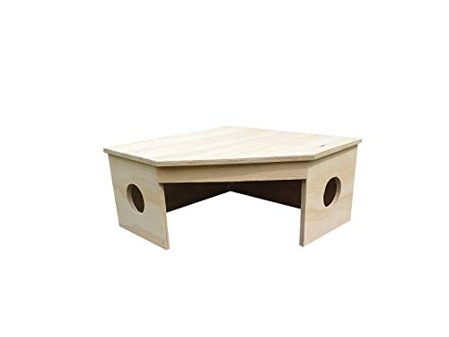 Générique Meerschweinchen-Haus Guinea Pig Corner Play House Cottage Shelter Hideout Hide Hideaway Villa Mansion 30 cm x 30 cm 15 cm von Genérique