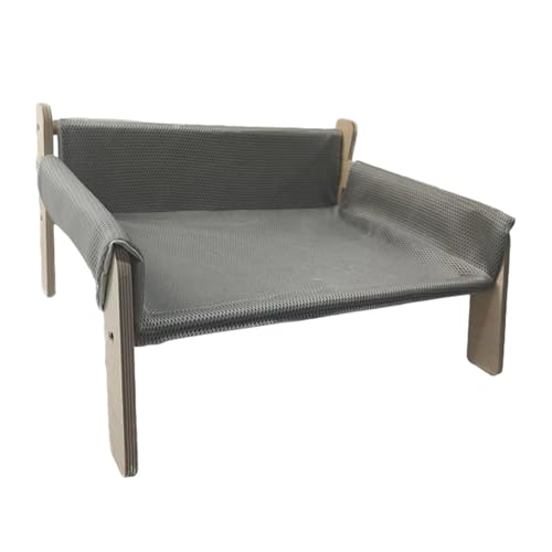 Générique Natürliche Wood Cat, stabile Hundebettchen, Haustiersofa, abnehmbar, bequeme Haustier-Stühle, Puppy Cat-Möbel, Stylische Haustierbekleidung, Hundebett, Sofa, moderne Haustier-Sitzgelegenheit von Générique