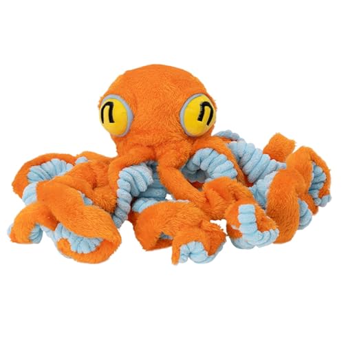 Générique Octopus Squeaky Chew Teething Plüsch, 20 x 10 x 10 cm, niedliche Plüschpuppe, Puppy Kaugummi, interaktives Spielzeug für kleine, mittlere und große Brüche von Générique