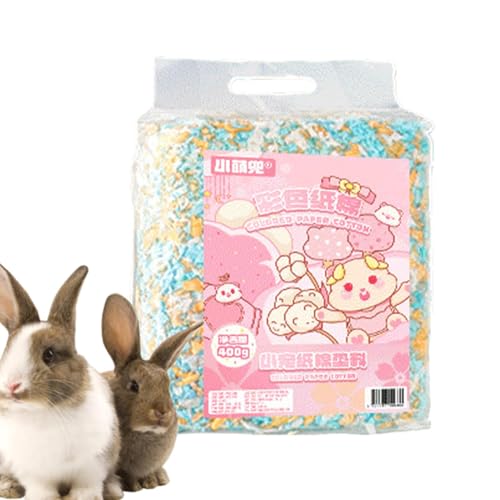 Générique Papierbedding für kleine Tiere, natürliches Haustierbett, weiches Hamster-Nesting, Chinchilla & Bedding, Odor Control Absorbent Filler for Hedgehogs und Eulen von Générique