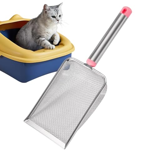 Générique Pet Cleaning Tool, Poop Scoop, 3,94 x 1,97 Zoll Ergonomisches Handle Design, Heavy Duty Waste Scoop, Edelstahlkonstruktion, leicht und robust, ideal für schnelle Reinigung von Générique