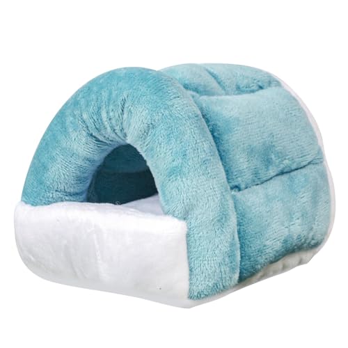 Générique Plush Pet Sleeping Bed, Hamster Nesting Zubehör, bequemes Hedgehog Bed, Chinchilla-Bett, kleines Tierbett, Kuschelbett, Indoor Hamster House, Warm Sleeping Nest, von Générique