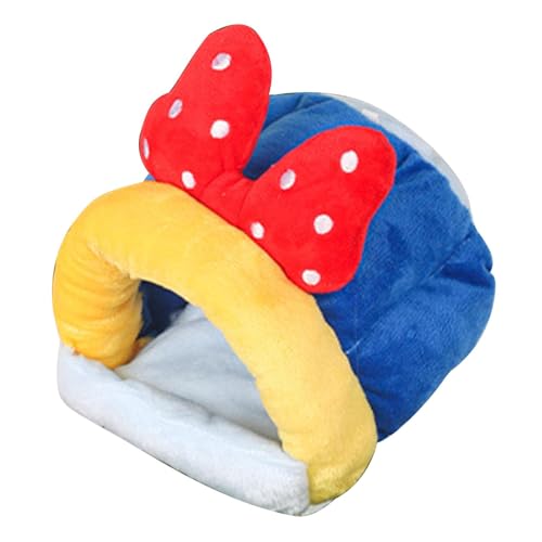 Générique Plush Pet Sleeping Bed, Hamster Nesting Zubehör, bequemes Hedgehog Bed, Chinchilla-Bett, kleines Tierbett, Kuschelbett, Indoor Hamster House, Warm Sleeping Nest, von Générique