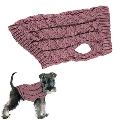 Hundepullover | Pullover für Hunde aus Thermo-Strick mit Rollkragen – Hundepullover, Strick, Patchwork, für Hunde, Winter, Pullover für Unternehmen, Katzen, Pullover, Weste für Herbst und Winter von Générique