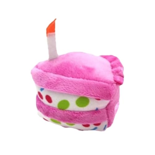 Générique Quietschendes Hundespielzeug, Birthday Cake Toy, Teething Dog Toys, Puppy Kauspielzeug, Plüsch-Spielzeug, Spielzeug für Hunde, Spielzeug für Hunde, Spielzeug für die Reinigung von Teeth von Générique